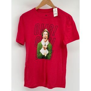 ELF The movie T Shirt Men Size Medium Res Will Farrell‎ Omg Santa I Know Him New